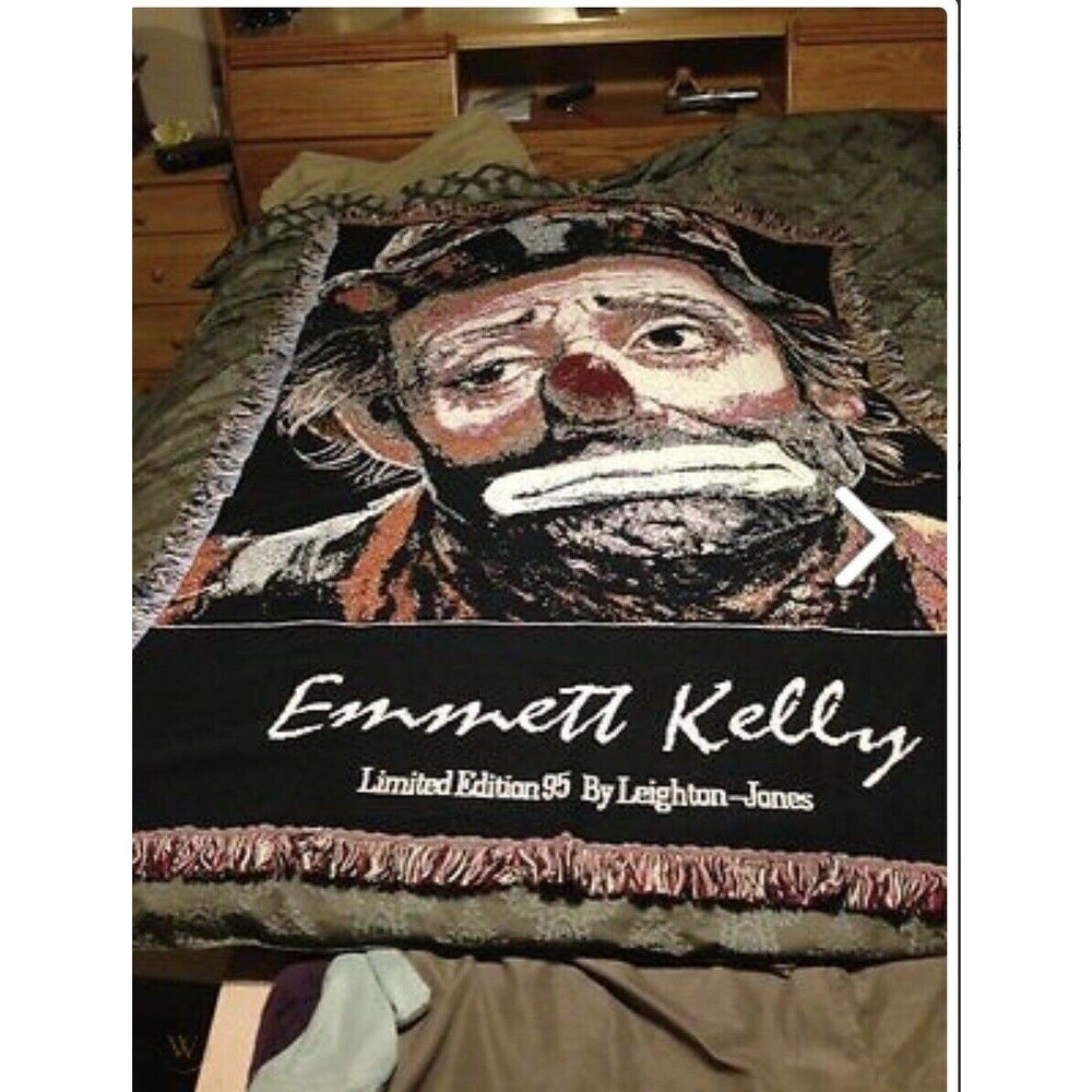 EMMETT KELLY LIMITED EDITION 95 THROW BLANKET